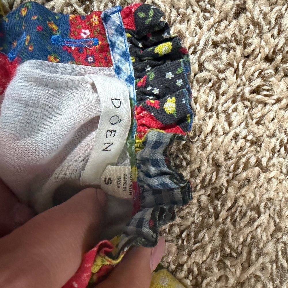 Doen Multicolor Patchwork Blouse - image 3